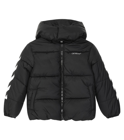 Shop Off-white Puffer Jacket In Black