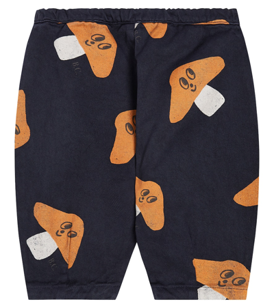 Bobo Choses Baby Printed Cotton Pants In Blue