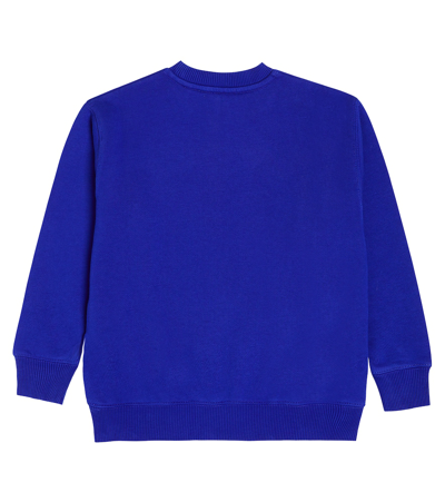 Off-white Logo Cotton Jersey Sweatshirt In Blue