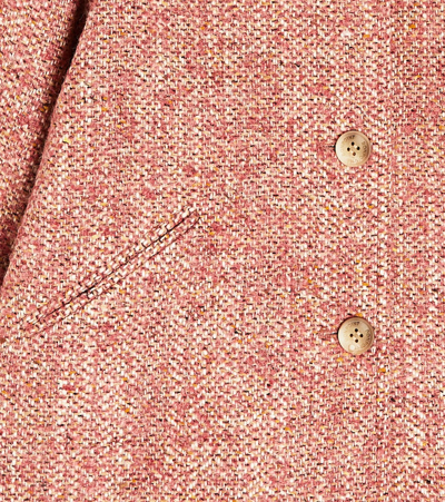 Shop Bonpoint Temaggie Faux Fur-trimmed Coat In Pink