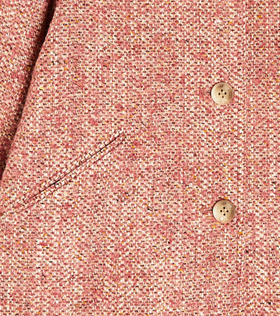 Bonpoint Temaggie Faux-fur Collar Peacoat In Pink
