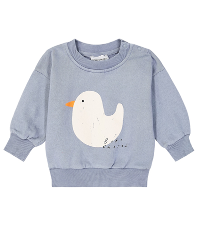 Shop Bobo Choses Baby Printed Cotton Sweatshirt In Blue