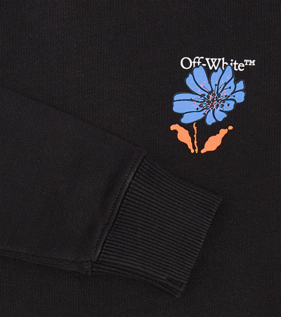Off-white Floral Arrows Crew-neck Sweatshirt In Black