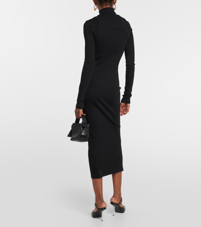 Off-white Two-layer Dress In Black