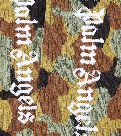 Palm Angels Cotton Socks In Multicoloured