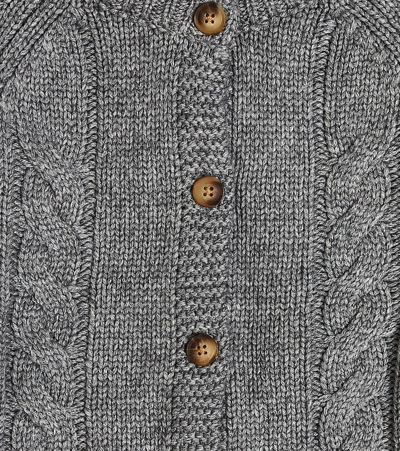 Shop Donsje Luko Wool-blend Cardigan In Grey