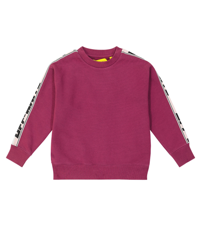 Shop Off-white Logo Cotton Sweatshirt In Red