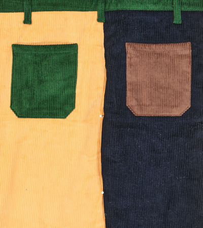 Shop Bobo Choses Cotton Corduroy Overalls In Multicoloured