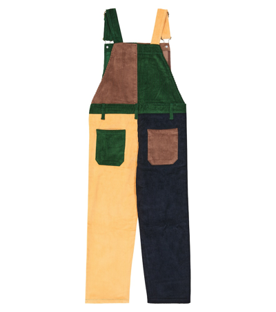 Shop Bobo Choses Cotton Corduroy Overalls In Multicoloured