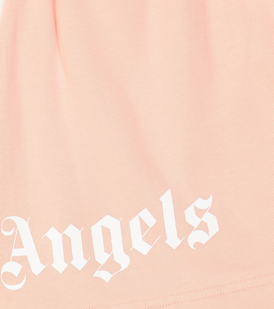 Palm Angels Logo-print Drawstring Skirt In Pink