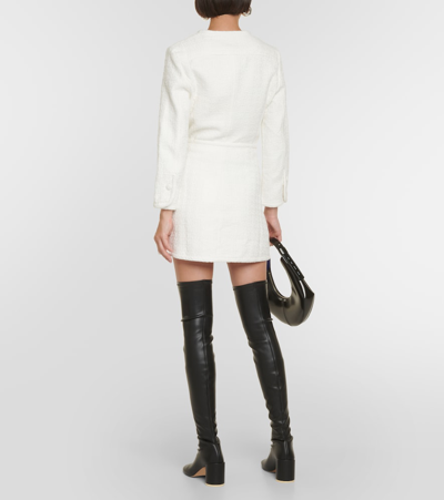 Proenza Schouler White Label Cotton Tweed Wrap Skirt In White