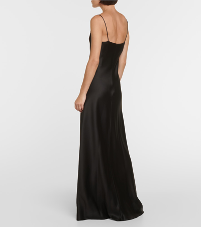 Shop The Row Guinevere Silk Slip Dress In Black