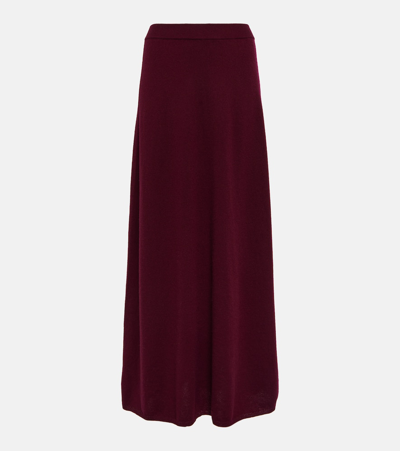 Shop Lisa Yang Dolly Strapless Cashmere Midi Dress In Red