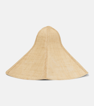 Shop Ruslan Baginskiy Woven Sun Hat In Beige