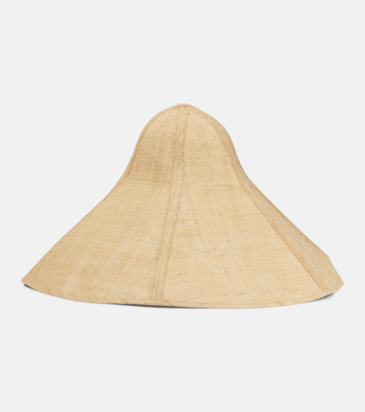 Shop Ruslan Baginskiy Woven Sun Hat In Beige