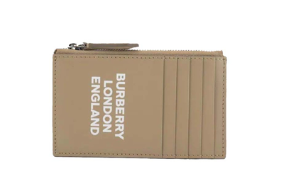 Pre-owned Burberry Card Coin Case (5 Card Slot) Card Case Beige