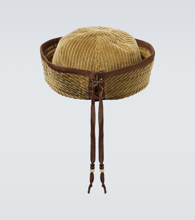 Alanui Corduroy Hat In Brown