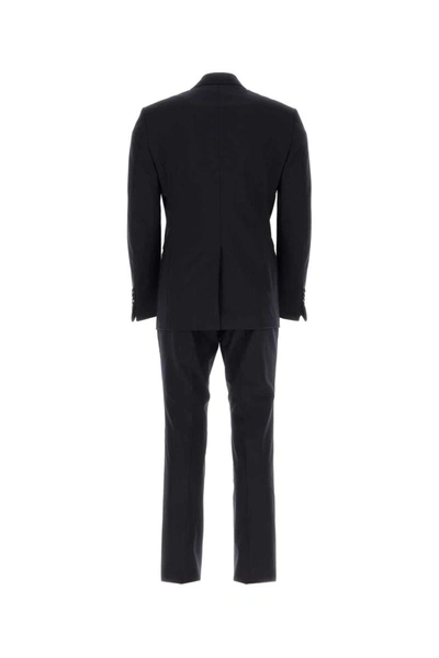 Tom Ford Wool Super 110s Sharkskin Shelton 2-piece Suit In Navy