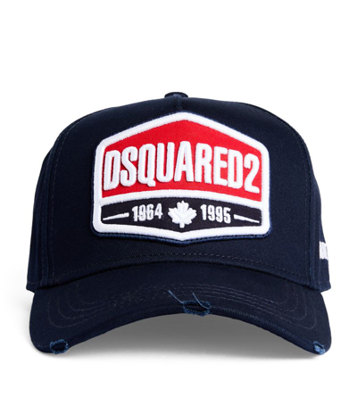 Shop Dsquared2 Logo-patch Baseball Cap In Navy