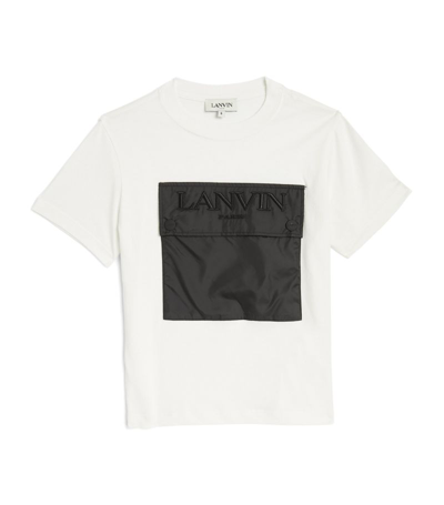 Shop Lanvin Enfant Logo Pocket T-shirt (4-14 Years) In White