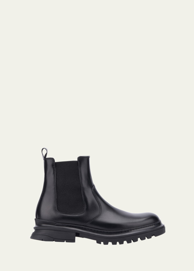 Shop Aquatalia Men's Enrico Weatherproof Leather Chelsea Boots In Black