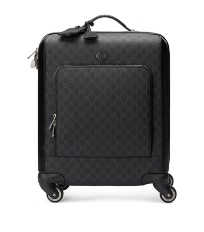 Shop Gucci Small Gg Supreme Cabin Suitcase (51cm) In Black