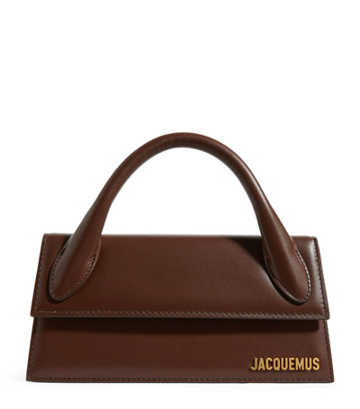Shop Jacquemus Medium Le Chiquito Top-handle Bag In Brown