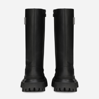 Shop Dolce & Gabbana Calfskin Boots In Black