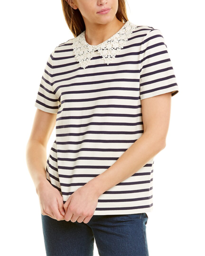 Shop Kate Spade New York Striped T-shirt In White