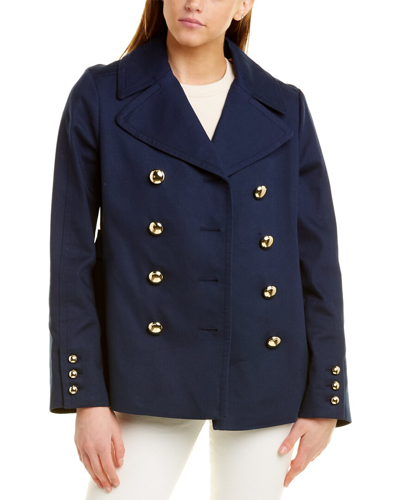Shop Kate Spade New York Classic Peacoat In Blue