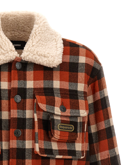 Dsquared2 Americana Field Jacket Jacket In Multicolor