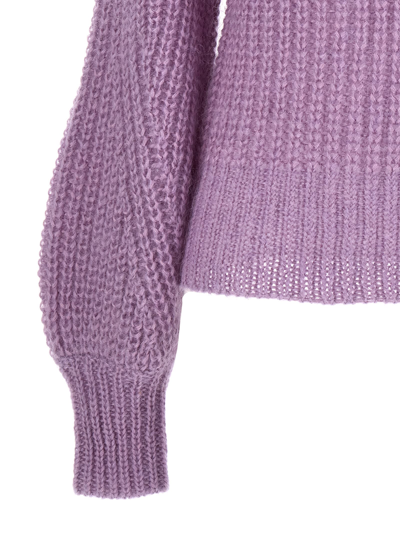 Shop Zimmermann Mohair Blend Sweater In Purple