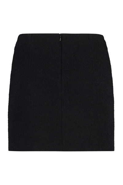 Shop Tagliatore May Wool Mini Skirt In Black