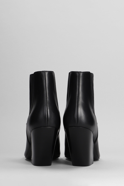 Shop Casadei Ankle Boots In Black Leather