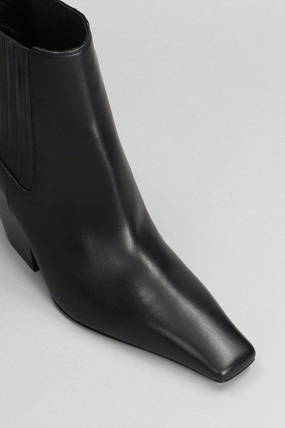 Shop Casadei Ankle Boots In Black Leather