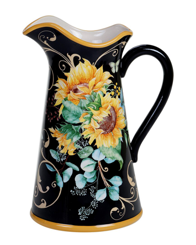 Certified International Sunflower Fields Pitcher In Multicolor