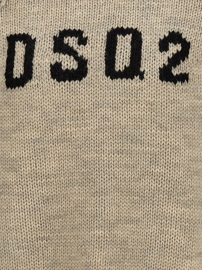 Shop Dsquared2 Logo Sweater In Gray