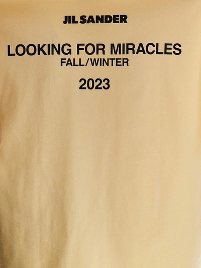 Shop Jil Sander 'looking For Miracles' T-shirt In White