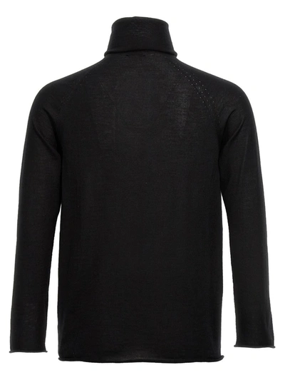 Shop Kiton Turtleneck Sweater In Black