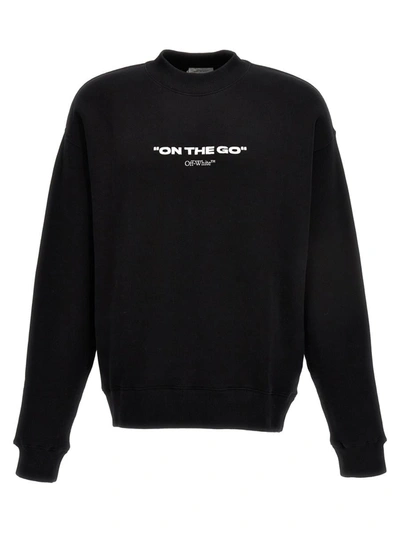 Shop Off-white 'on The Go Skate' Sweatshirt In White/black