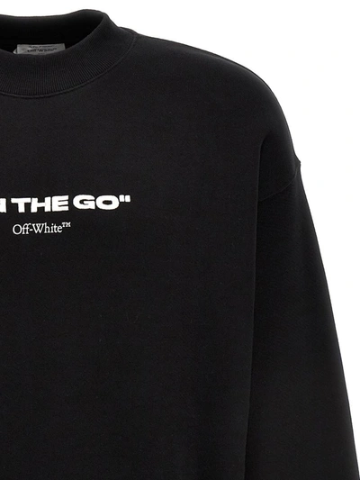 Shop Off-white 'on The Go Skate' Sweatshirt In White/black