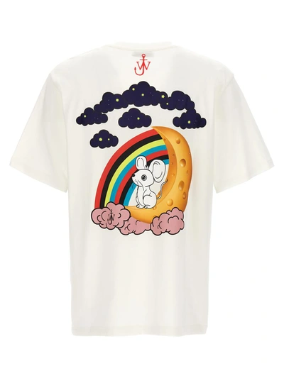 Shop Jw Anderson J.w. Anderson 'i Dream Of Cheese' T-shirt In White