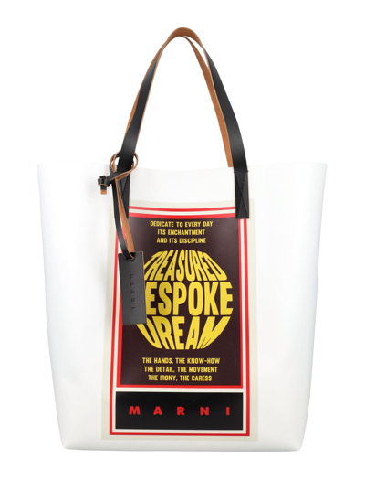 Shop Marni Graphic Printed Tote Bag In Multi