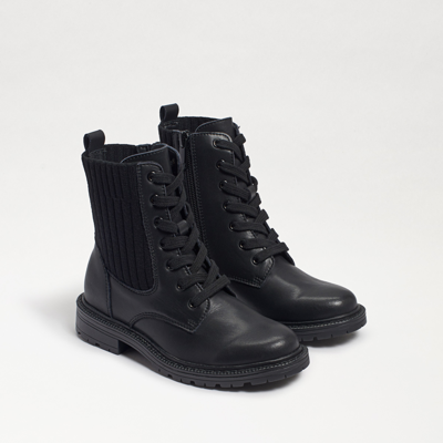Shop Sam Edelman Kids' Lydell Combat Boot Black Leather