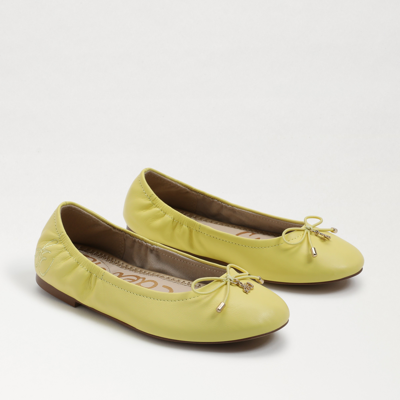 Shop Sam Edelman Kids' Felicia Ballet Flat Butter Yellow Leather