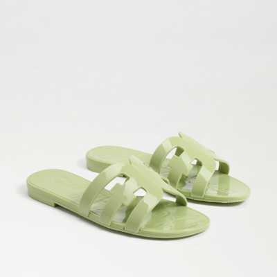 Shop Sam Edelman Bay Jelly Slide Sandal Summer Pear In Green