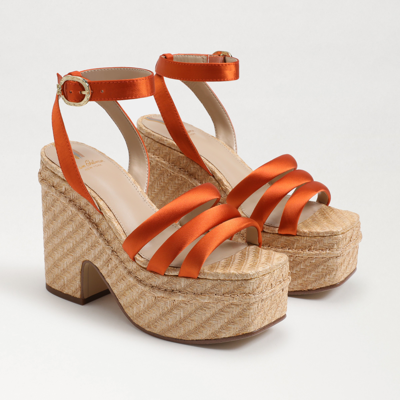 Shop Sam Edelman Tibby Platform Heel Sandal Cali Orange