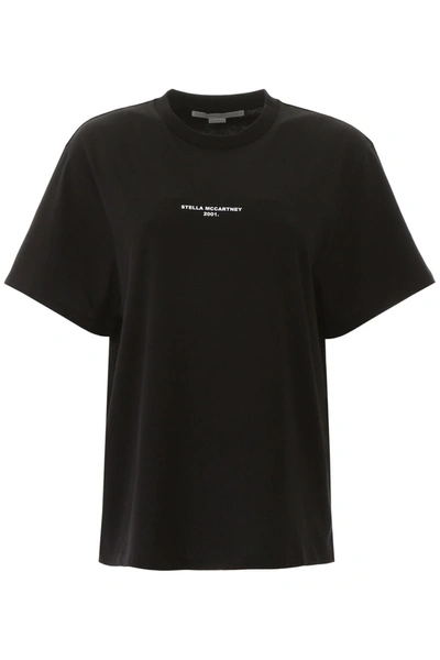 Shop Stella Mccartney Logo Print T-shirt In Black (black)