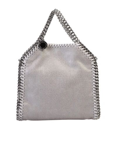 Shop Stella Mccartney Tiny Falabella Bag In Grey