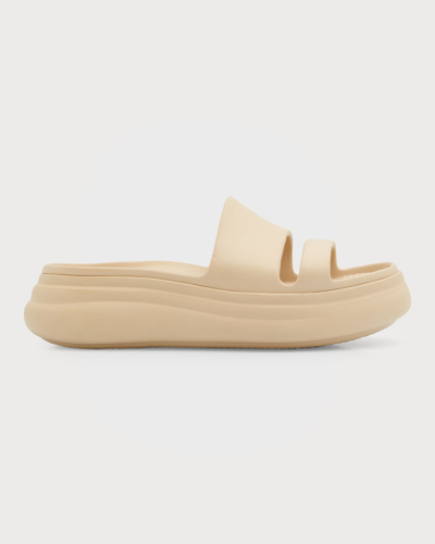 Shop Rag & Bone Brixley Rubber Slide Flatform Sandals In Butter
